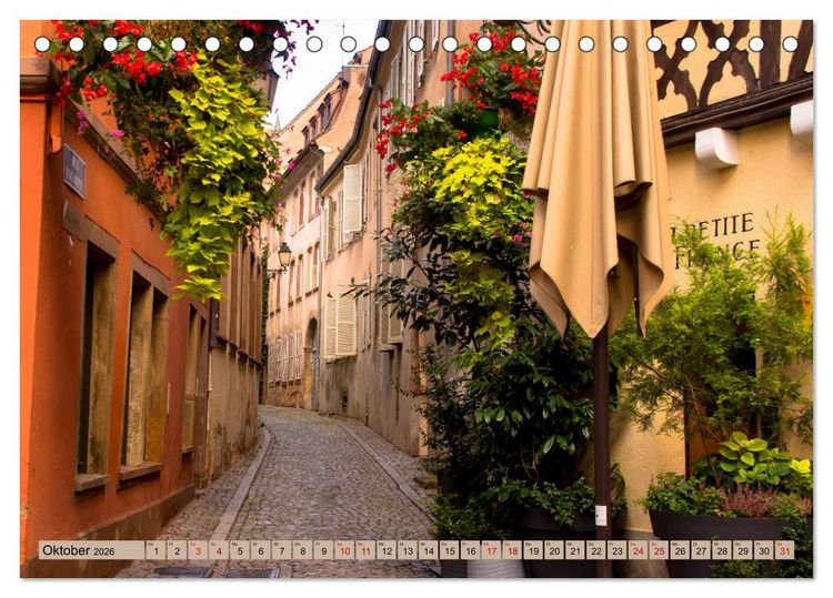Produktbild: Zauberhaftes Stra&szlig;burg (Tischkalender 2026 DIN A5 quer), CALVENDO Monatskalender