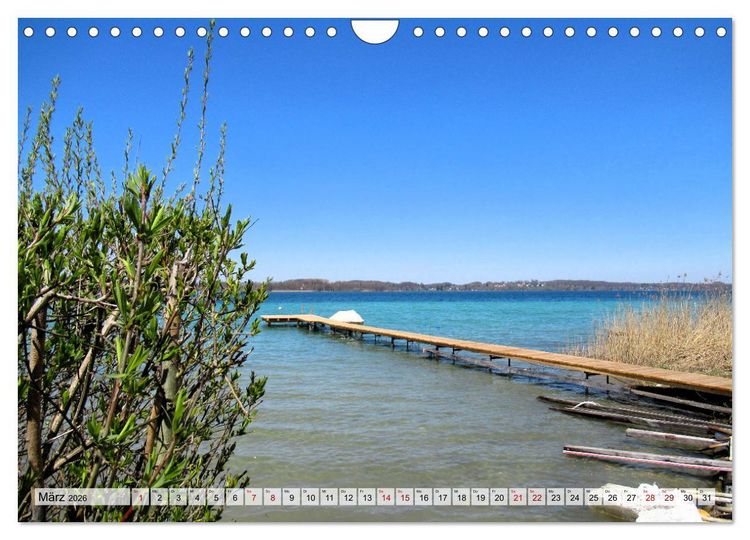 Produktbild: Erholung am See - Die sch&ouml;nsten Seen in Deutschland (Wandkalender 2026 DIN A4 quer), CALVENDO Monatskalender