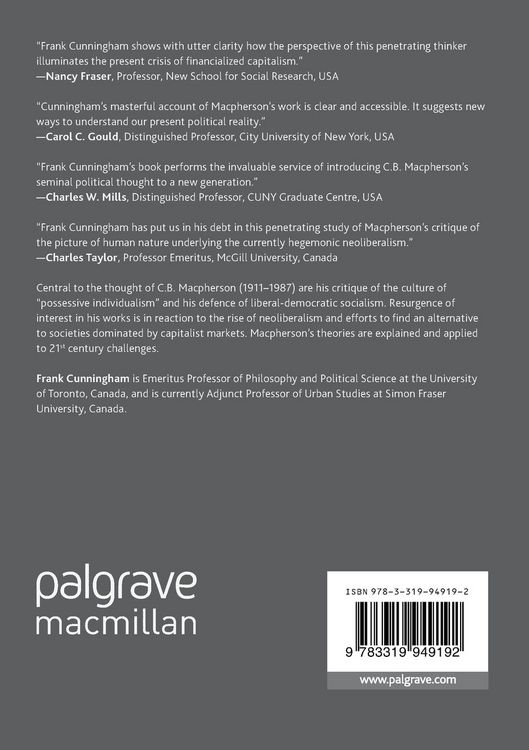 Produktbild: The Political Thought of C.B. Macpherson