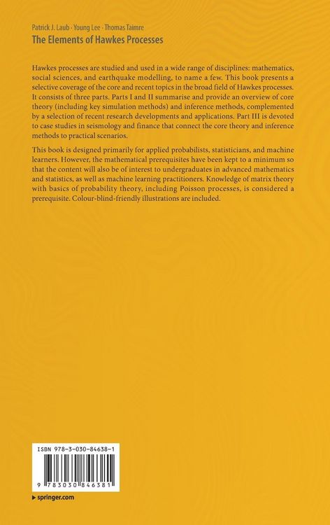Produktbild: The Elements of Hawkes Processes