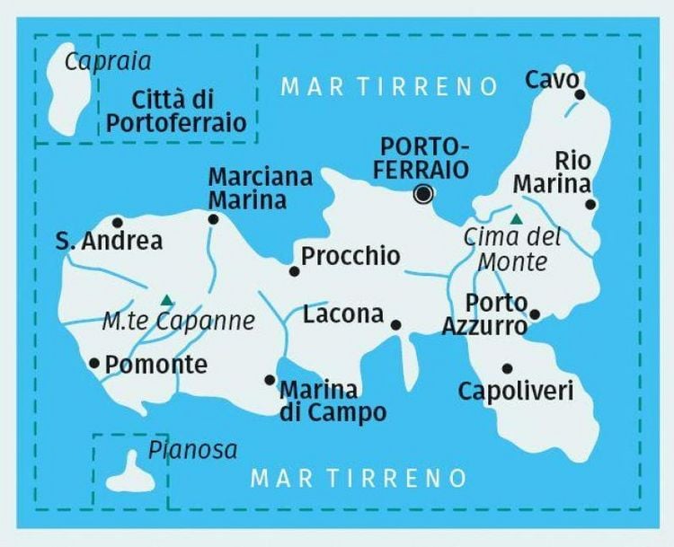Produktbild: KOMPASS Wanderkarte 2468 Isola d' Elba 1:25.000