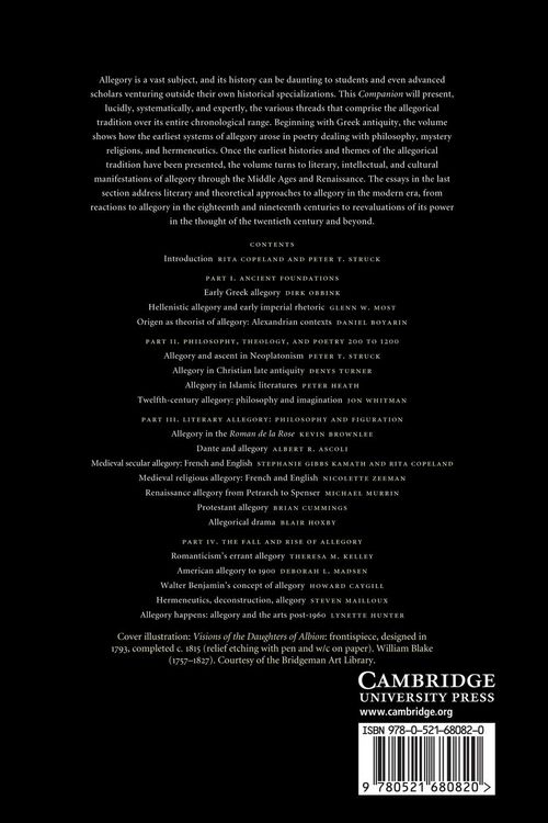 Produktbild: The Cambridge Companion to Allegory