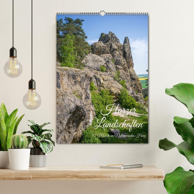 Produktbild: Harzer Landschaften - 12 Monate im Naturparadies Harz (Wandkalender 2026 DIN A2 hoch), CALVENDO Monatskalender