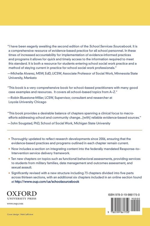 Produktbild: The School Services Sourcebook, Second Edition