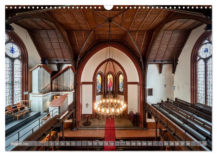 Produktbild: Bremer Kirchen von Innen (Wandkalender 2026 DIN A3 quer), CALVENDO Monatskalender