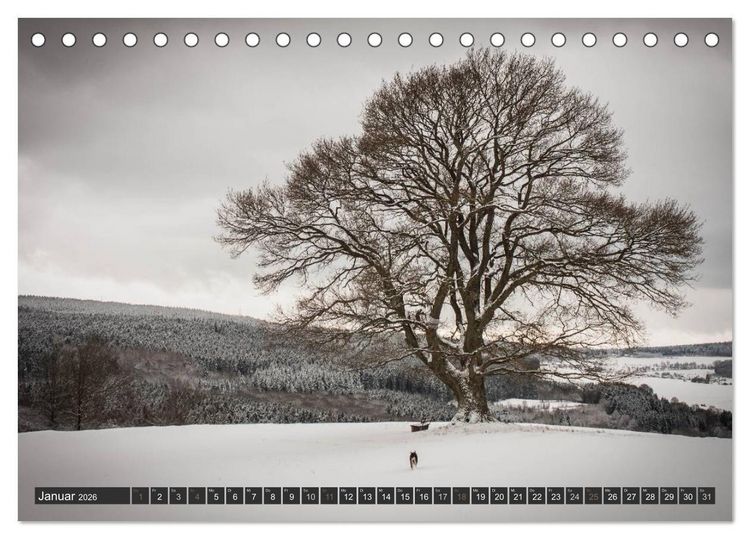 Produktbild: Unterwegs im Hunsr&uuml;ck (Tischkalender 2026 DIN A5 quer), CALVENDO Monatskalender