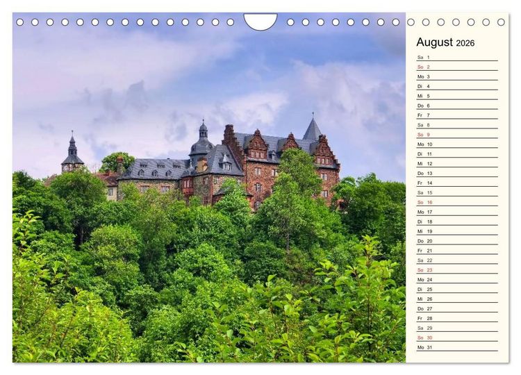 Produktbild: Burgen im Harz (Wandkalender 2026 DIN A4 quer), CALVENDO Monatskalender