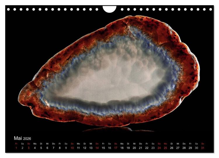 Produktbild: Leuchtende Achate (Wandkalender 2026 DIN A4 quer), CALVENDO Monatskalender