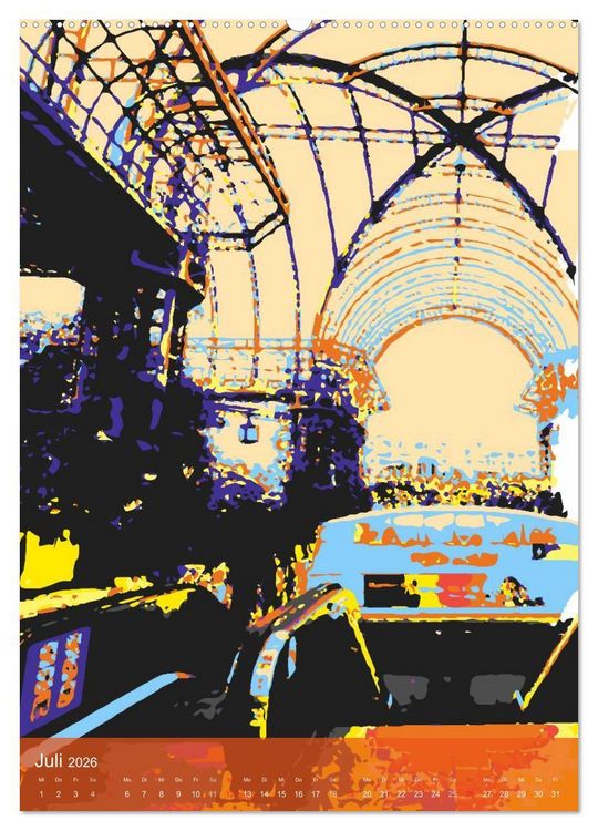 Produktbild: Paris pop-art (hochwertiger Premium Wandkalender 2026 DIN A2 hoch), Kunstdruck in Hochglanz