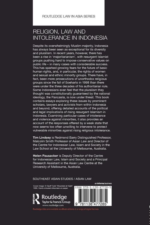 Produktbild: Religion, Law and Intolerance in Indonesia