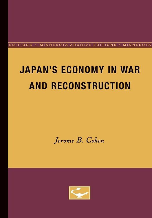 Produktbild: Japan's Economy in War and Reconstruction