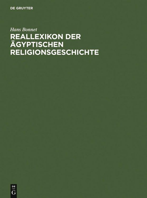 Produktbild: Reallexikon der &auml;gyptischen Religionsgeschichte