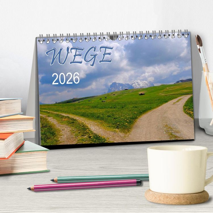 Produktbild: Wege 2026 (Tischkalender 2026 DIN A5 quer), CALVENDO Monatskalender