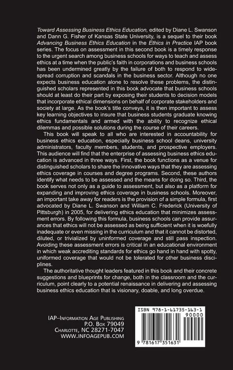 Produktbild: Toward Assessing Business Ethics Education (Hc)