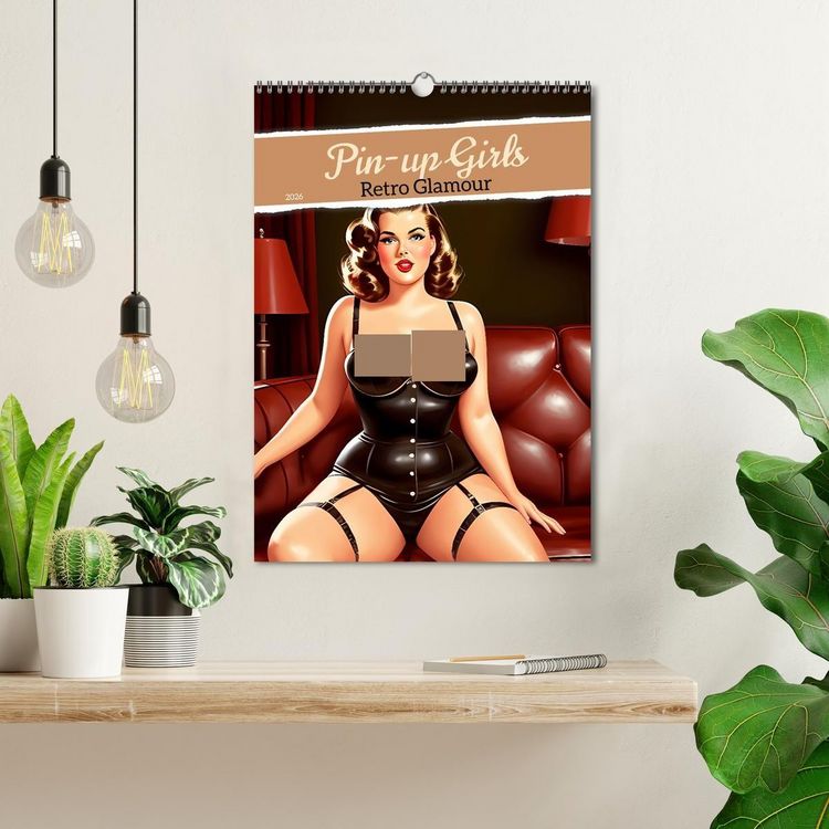Produktbild: Pin-up Girls - Retro Glamour (Wandkalender 2026 DIN A3 hoch), CALVENDO Monatskalender
