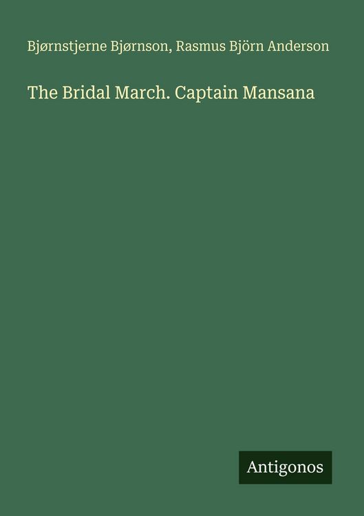 Produktbild: The Bridal March. Captain Mansana