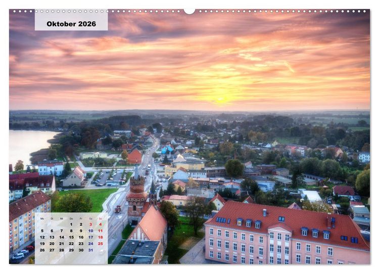 Produktbild: Prenzlau - Stadt im Herzen der Uckermark (Wandkalender 2026 DIN A2 quer), CALVENDO Monatskalender