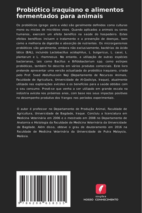 Produktbild: Probi&oacute;tico iraquiano e alimentos fermentados para animais