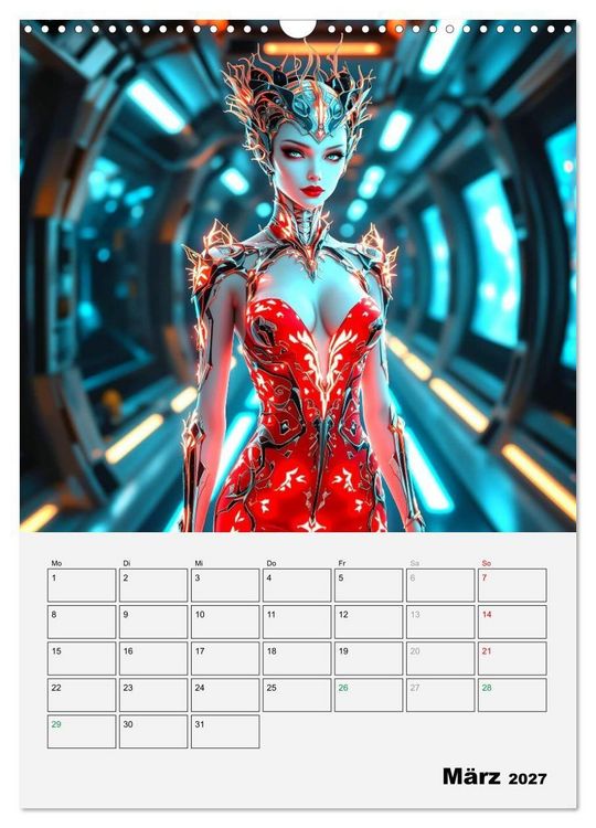 Produktbild: Herrscherinnen der Galaxien (Wandkalender 2027 DIN A3 hoch), CALVENDO Monatskalender