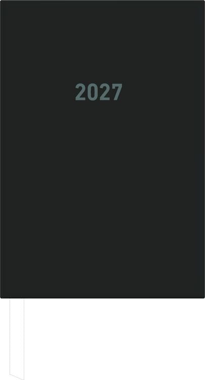 Produktbild: Buchkalender 1T/1S schwarz 2027