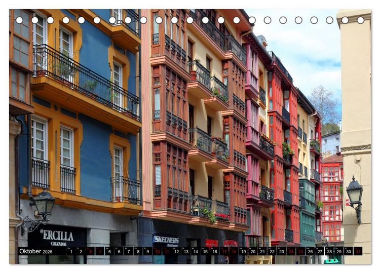 Produktbild: Spaniens Baskenland (Tischkalender 2026 DIN A5 quer), CALVENDO Monatskalender