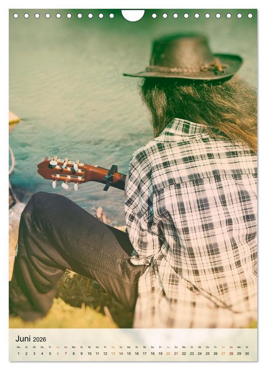 Produktbild: Gitarren Liebe (Wandkalender 2026 DIN A4 hoch), CALVENDO Monatskalender