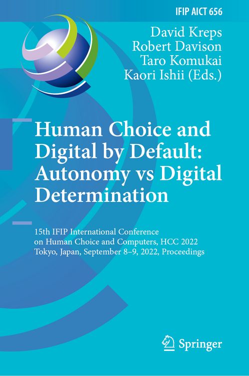 Produktbild: Human Choice and Digital by Default: Autonomy vs Digital Determination