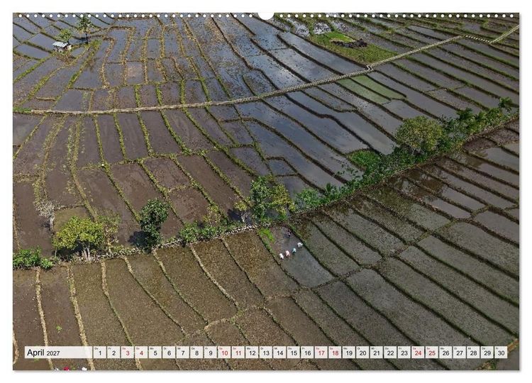Produktbild: Indonesien von oben - spektakul&auml;re Landschaften aus der Vogelperspektive (hochwertiger Premium Wandkalender 2027 DIN A2 quer), Kunstdruck in Hochglanz