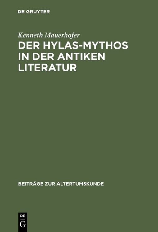 Produktbild: Der Hylas-Mythos in der antiken Literatur