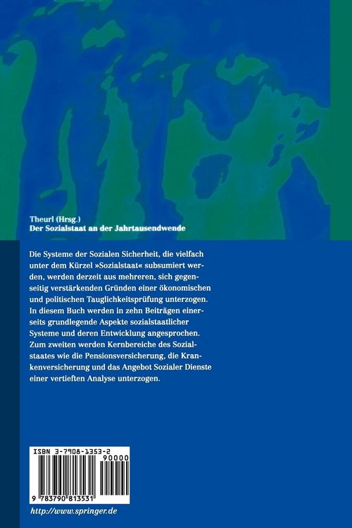 Produktbild: Der Sozialstaat an der Jahrtausendwende