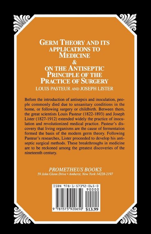 Produktbild: Germ Theory and Its Applications to Medicine and on the Antiseptic Principle of the Practice of Surgery