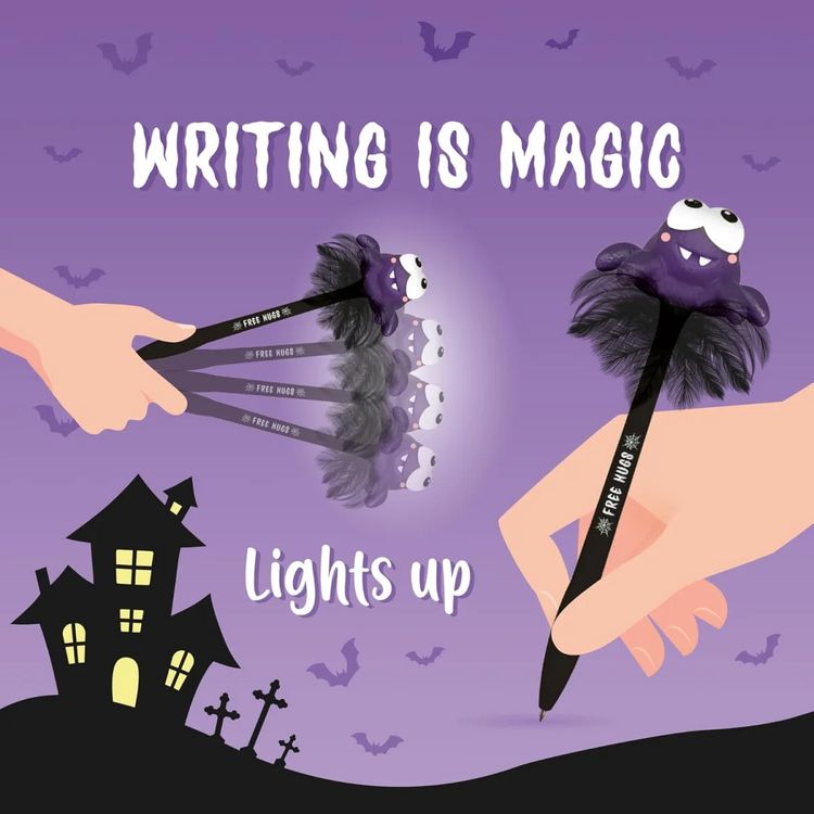 Produktbild: Legami Leuchtender Kugelschreiber - Writing is Magic! - Spinne