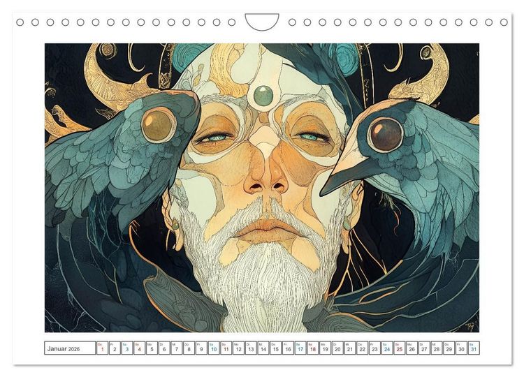 Produktbild: Im Stil des Art Nouveau (Wandkalender 2026 DIN A4 quer), CALVENDO Monatskalender