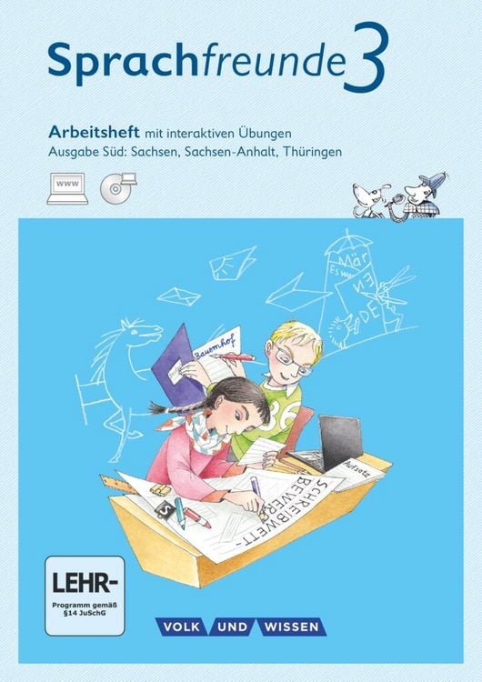 Produktbild: Sprachfreunde - Sprechen - Schreiben - Spielen - Ausgabe S&uuml;d (Sachsen, Sachsen-Anhalt, Th&uuml;ringen) - Neubearbeitung 2015 - 3. Schuljahr
