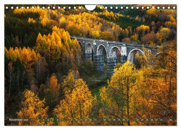 Produktbild: Stimmungsvolle Landschaften in Sachsen 2026 (Wandkalender 2026 DIN A4 quer), CALVENDO Monatskalender