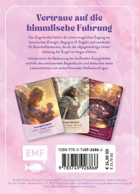 Produktbild: Orakel-Karten-Set: Engel-Orakel | Erfahre die sanfte Führung aus dem Reich des Lichts und erhelle dein Herz