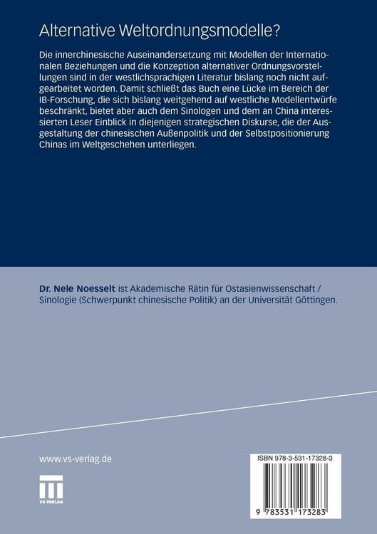Produktbild: Alternative Weltordnungsmodelle?
