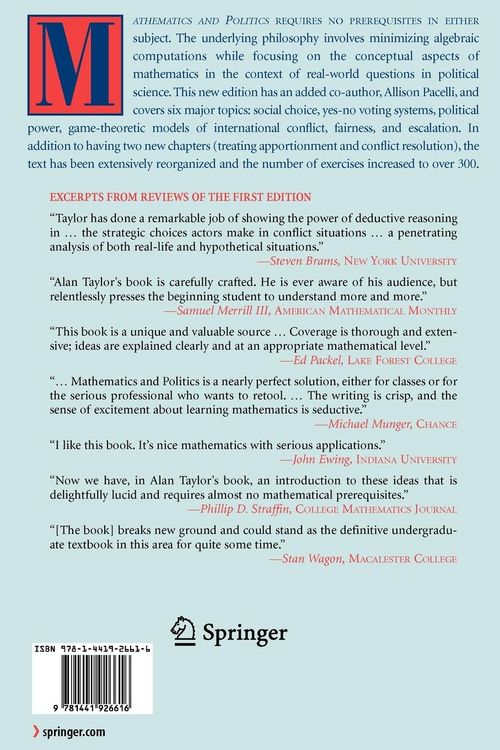 Produktbild: Mathematics and Politics