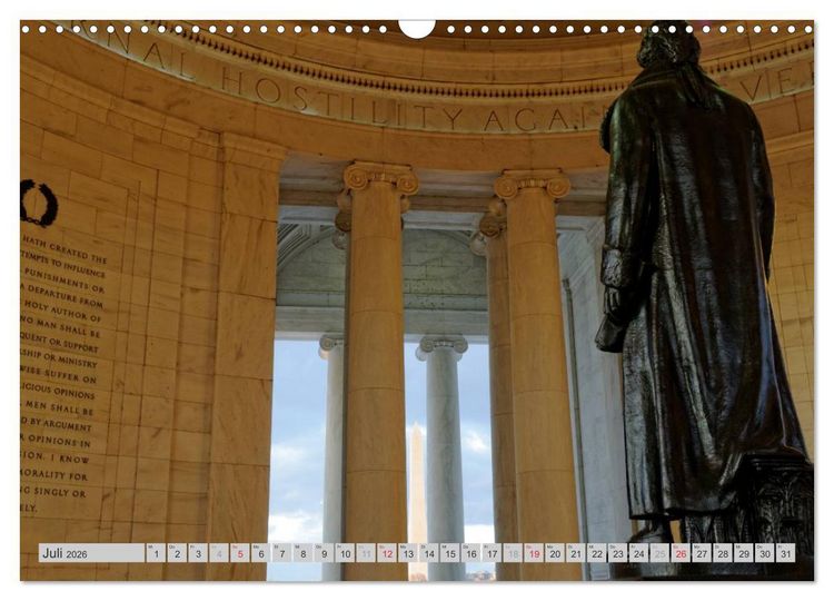 Produktbild: Washington D.C. (Wandkalender 2026 DIN A3 quer), CALVENDO Monatskalender