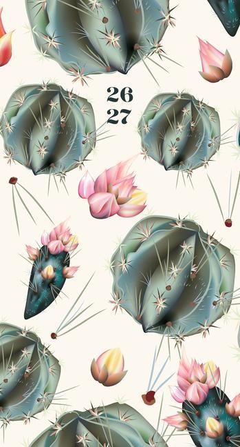 Produktbild: Cactus Deco 2-Year 2026-27 3.5 X 6.5 Monthly Pocket Planner