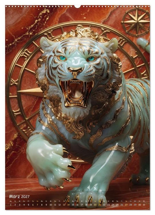 Produktbild: ZODIAK JADE IMPERIAL (Wandkalender 2027 DIN A2 hoch), CALVENDO Monatskalender