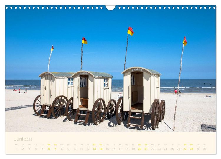 Produktbild: Traumstr&auml;nde der Nordsee (Wandkalender 2026 DIN A3 quer), CALVENDO Monatskalender