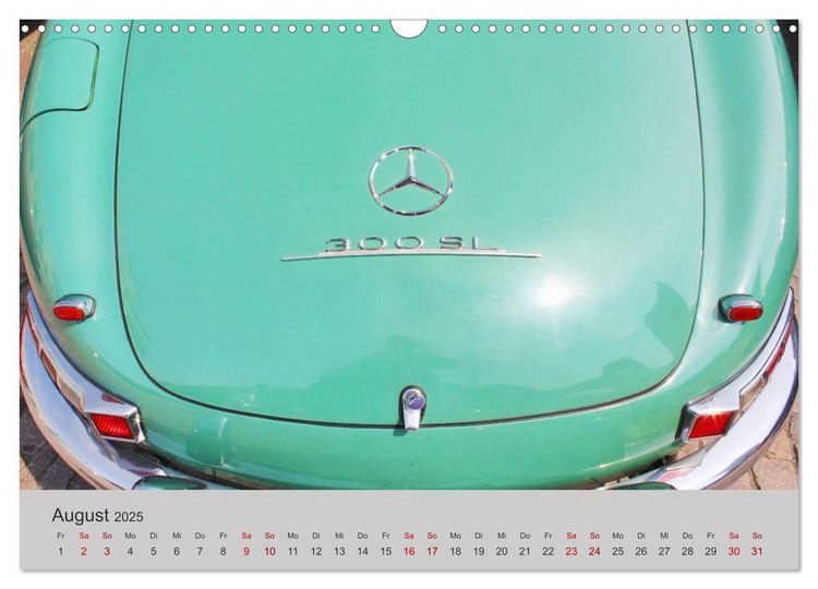 Produktbild: Der SL - &Auml;sthetik pur von Mercedes Benz (Wandkalender 2025 DIN A3 quer), CALVENDO Monatskalender