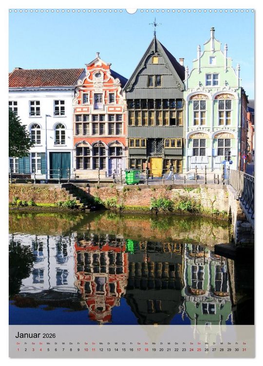 Produktbild: L&ouml;wen und Mecheln - Zwei Highlights in Belgien (hochwertiger Premium Wandkalender 2026 DIN A2 hoch), Kunstdruck in Hochglanz