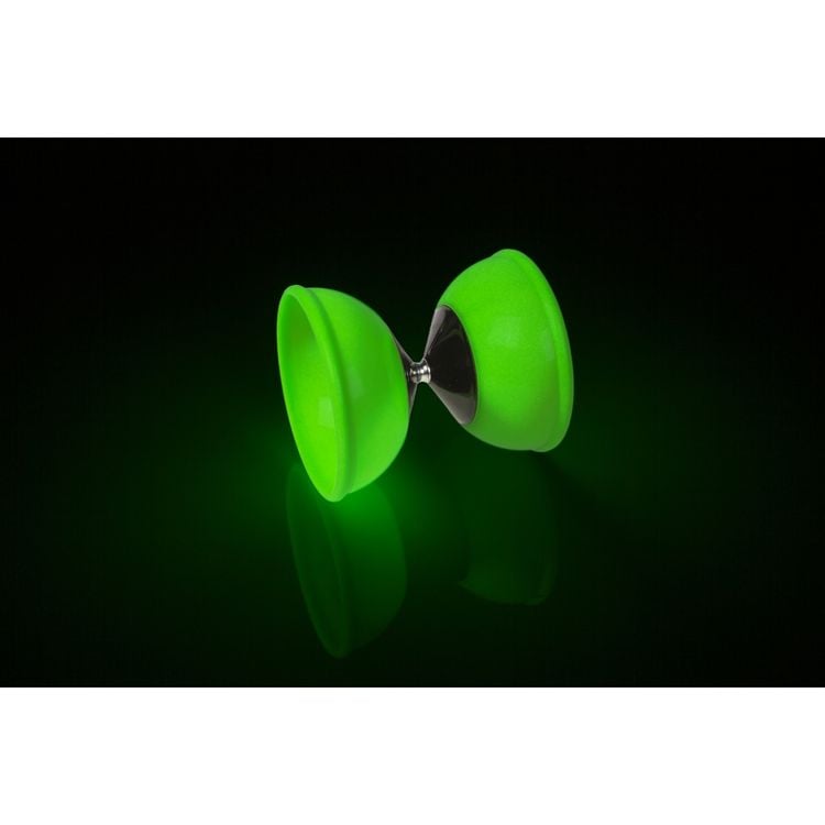 Produktbild: Diabolo mit 2 Holzst&auml;ben Glow in the Dark