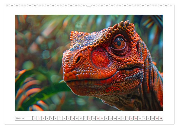 Produktbild: Vergessene Wunder - Ein Jahr mit ausgestorbenen Tieren (Wandkalender 2026 DIN A2 quer), CALVENDO Monatskalender