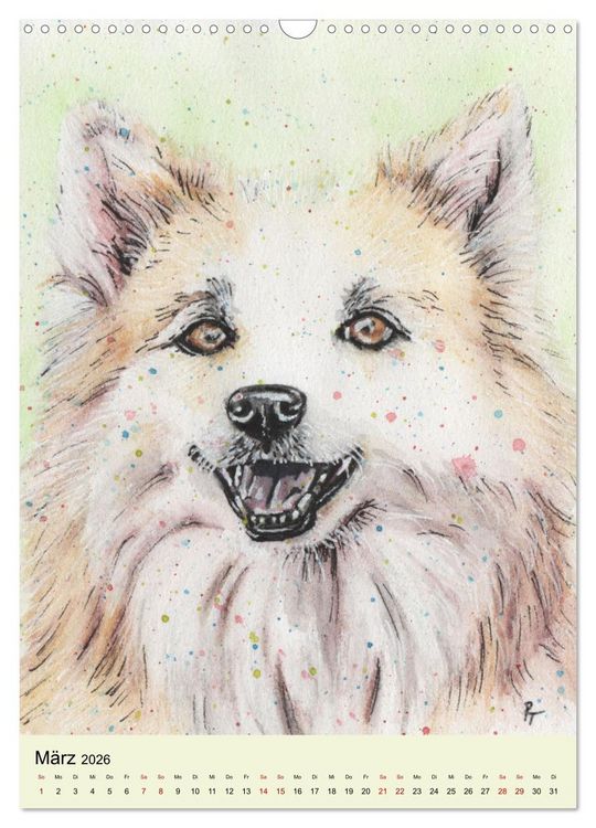 Produktbild: Hundeportr&auml;ts - Aquarellzeichnungen von Pia Tasche (Wandkalender 2026 DIN A3 hoch), CALVENDO Monatskalender