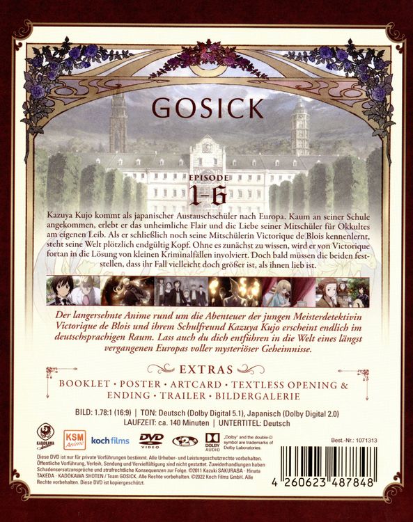 Produktbild: Gosick Vol. 1 (Ep. 1-6)