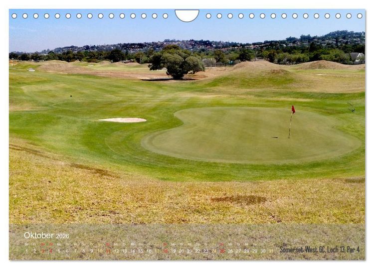 Produktbild: Golfpl&auml;tze Kapstadt - Cape Winelands und Overberg (Wandkalender 2026 DIN A4 quer), CALVENDO Monatskalender