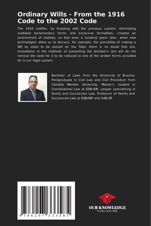 Produktbild: Ordinary Wills - From the 1916 Code to the 2002 Code